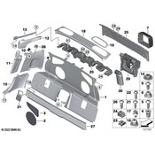 BMW Interior Quarter Panel Trim Panel - Genuine BMW 51476993693