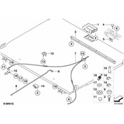 BMW Bowden Cable Loading Floor - Genuine BMW 51477028547