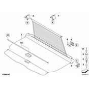 BMW Support Dividing Net Front Left - Genuine BMW 51477066403
