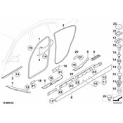 BMW Entrance Strip Front (Grey) - Genuine BMW 51477146331