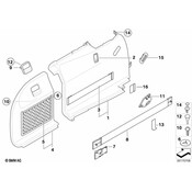 BMW Bracket Rubber Spring (Anthrazit) - Genuine BMW 51477157757