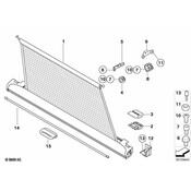BMW Back Glass Sunshade - Genuine BMW 51477160584