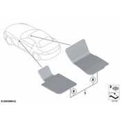 BMW Set Of Floor Mats Velours (Anthrazit) - Genuine BMW 51477222157