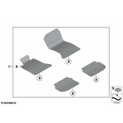 BMW Set Of Floor Mats Velours (Venetobeige) - Genuine BMW 51477234880