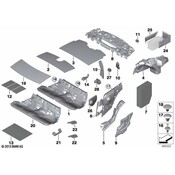BMW Sound Insulation Trunk Left - Genuine BMW 51477284145