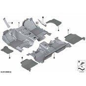 BMW Footwell Net (Black) - Genuine BMW 51477290549