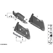 BMW Interior Quarter Panel Trim Panel - Genuine BMW 51477314756