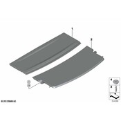 BMW Parcel Shelf Rear (Anthrazit) - Genuine BMW 51477328069