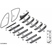 BMW Trim Entrance Illuminated Front Right (Bmw) - Genuine BMW 51477337018