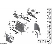 BMW Carrier Capping Left - Genuine BMW 51477337598