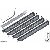 BMW Cover Entrance (Luxury) - Genuine BMW 51477345112