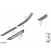 BMW Door Trim Sill Plate Insert - Genuine BMW 51477366828