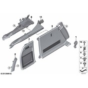 BMW Interior Quarter Panel Trim Panel - Genuine BMW 51477369413