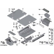 BMW Interior Quarter Panel Trim Panel Storage Compartment - Genuine BMW 51477376495