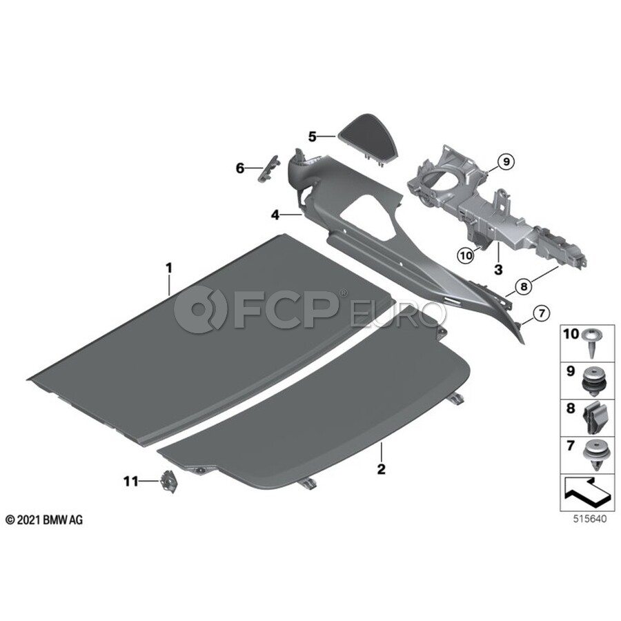 BMW Speaker Cover - Genuine BMW 51477445475 | FCP Euro