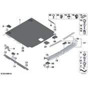 BMW Liftgate Trim Scuff Plate - Genuine BMW 51477446054