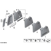 BMW Interior Quarter Panel Trim Panel Storage Compartment - Genuine BMW 51477446321
