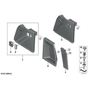 BMW Interior Quarter Panel Trim Panel Storage Compartment - Genuine BMW 51477446322