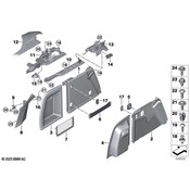 BMW Seat Belt Trim Bezel - Genuine BMW 51477481922