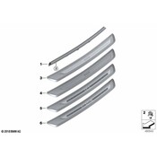 BMW Door Trim Sill Plate Insert - Genuine BMW 51478073106
