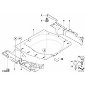 BMW Luggage Comp.Indentation Partition (Black) - Genuine BMW 51478208731