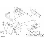 BMW Right Trunk Mat Base - Genuine BMW 51478243125