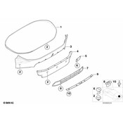 BMW Vent Louvre Tail Trim (P1Cs-P1Ct Crema) - Genuine BMW 51478267291