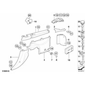 BMW Right Rear Lugg.Compartment Railing (Black) - Genuine BMW 51478400114