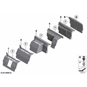 BMW Trim Panel Trunk Partition - Genuine BMW 51479113339