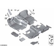 BMW Foam Insert Footwell Rear Left - Genuine BMW 51479121683