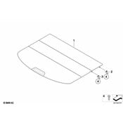 BMW Rear Window Shelf (Anthrazit) - Genuine BMW 51479133316
