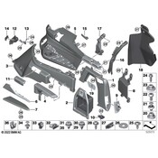 BMW Interior Quarter Panel Trim Panel - Genuine BMW 51479892350