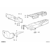 BMW Heat Insulation Tunnel Bottom - Genuine BMW 51481913826