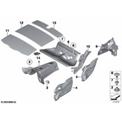 BMW Sound Insulation Trunk Right - Genuine BMW 51482990750