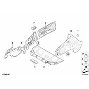 BMW Sound Insulation Side Panel Rear Right - Genuine BMW 51486960408