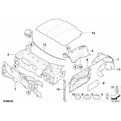 BMW Sound Insulating Wheel Housing Rear Left - Genuine BMW 51487017007