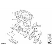 BMW Sound Insulatng Trunk Wheel HousingLeft - Genuine BMW 51487052489
