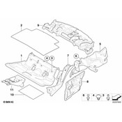 BMW Sound Insulation Floor Rear - Genuine BMW 51487058128