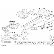BMW Heat Insulation Right Engine Support - Genuine BMW 51487116890