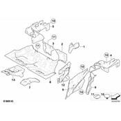 BMW Sound Insulation Trunk Left - Genuine BMW 51487124289