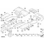 BMW Heat Insulator Rear Silencer - Genuine BMW 51487128200