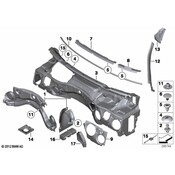 BMW Sound Insulation Set Front--Partit. Wall - Genuine BMW 51487133592