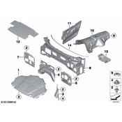 BMW Sound InsulationEngine Compartm.Right - Genuine BMW 51487158430