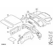 BMW Sound Insulation Door Right - Genuine BMW 51487173928
