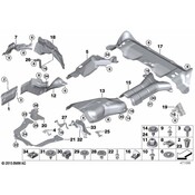 BMW Exhaust Heat Shield - Genuine BMW 51487185028