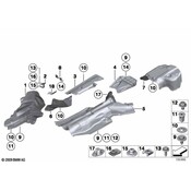 BMW Heat Insulation Rear Silencer Right - Genuine BMW 51487191044