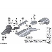 BMW Heat Shield Compression-Strut Cover - Genuine BMW 51487191084