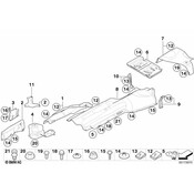 BMW Heat Insulation Tunnel-Tank - Genuine BMW 51487192040
