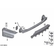 BMW Heat Insulation Bumper Rear Left - Genuine BMW 51487207269