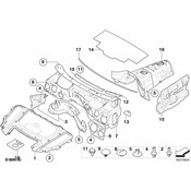 BMW Sound Insulating Door Front Right - Genuine BMW 51487211428
